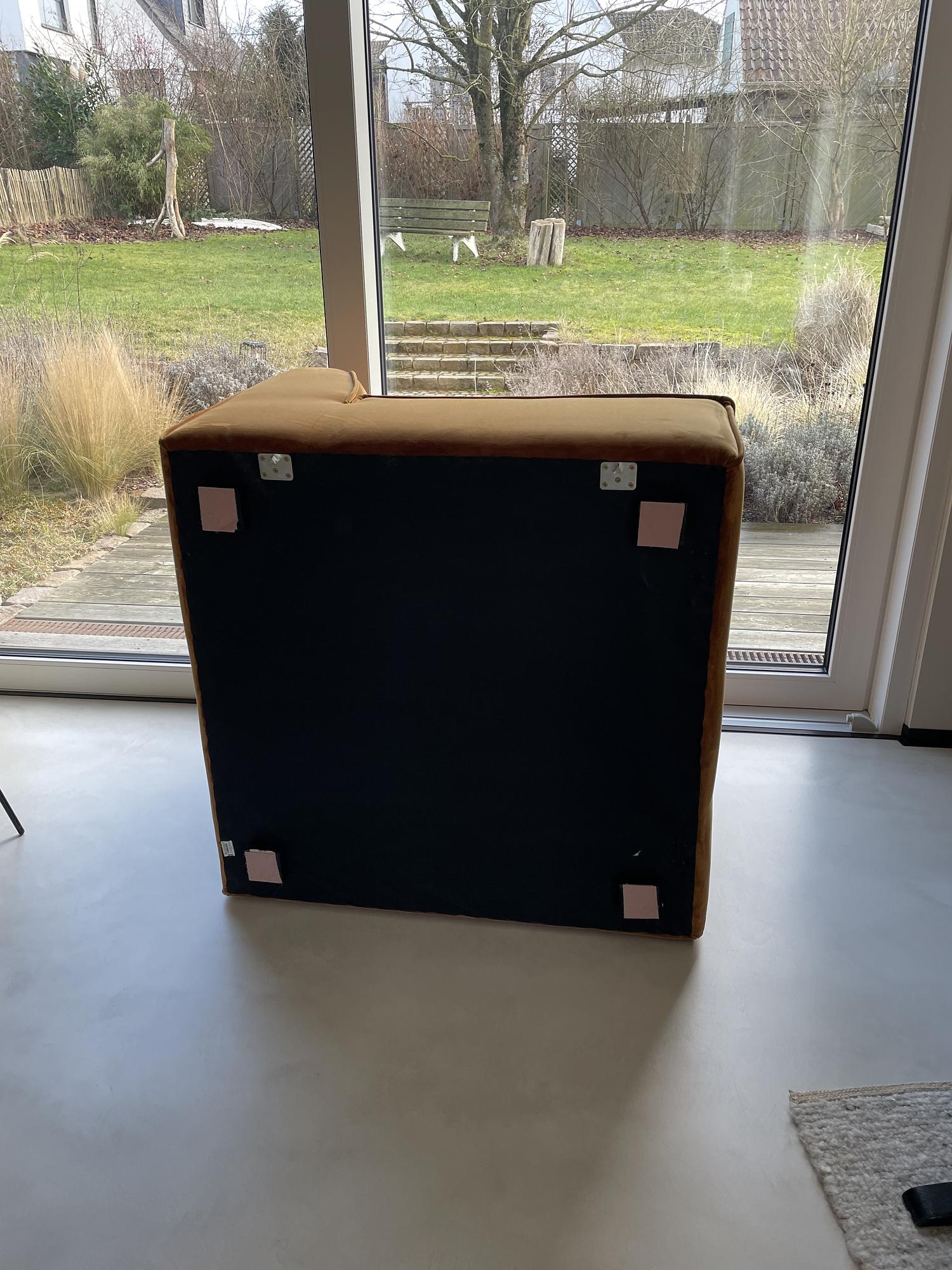 Dane 1-seater corner module Velour Matte Amber 6