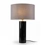 Table lamp Juxo 1-light linen marble black 3