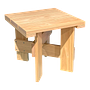 Crate Table Low Beistelltisch Holz Natur 0