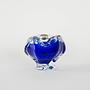 Bohemian bowl Blue Transparent 1970s 1