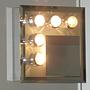 Wall lamp with mirror steel 1970s 10