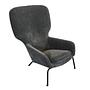 Dublin Sessel Textil Grau 3
