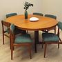 Esstisch Teakholz 1970er Jahre 120cm 3