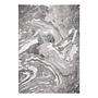 Marbled Kurzflorteppich Silber 80 x 150 cm 2