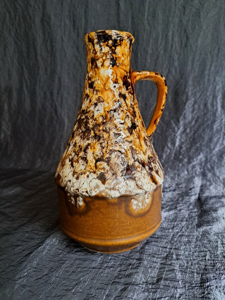 Vintage Vase Keramik Braun 2