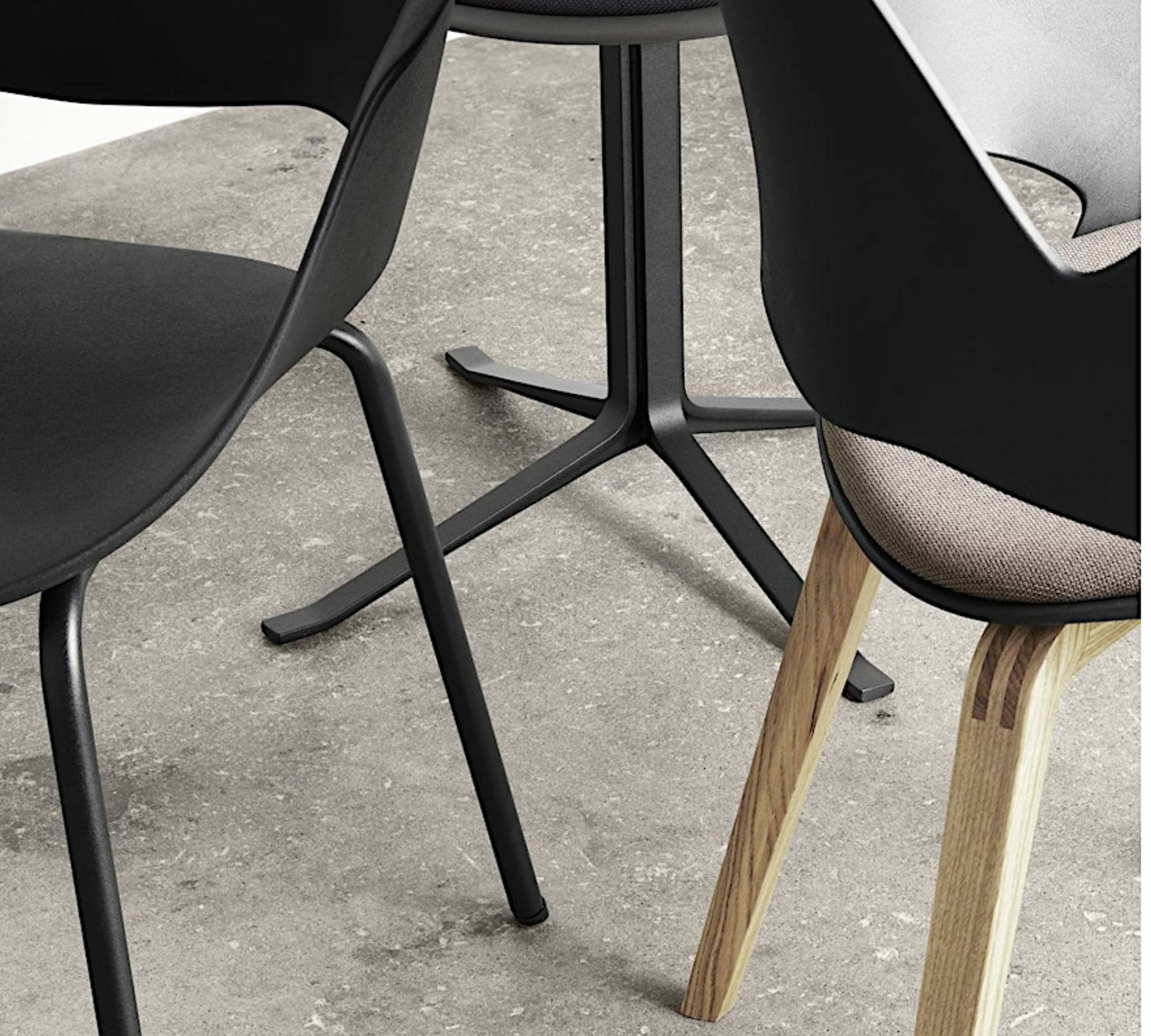 FALK Stuhl Stahl Pulverbeschichtet Kunststoff Beige 2