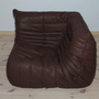 Togo Corner Sofa Madras Leather Brown 1