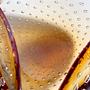 Vintage Schale Muranoglas Bernstein-Orange 70er Jahre 2