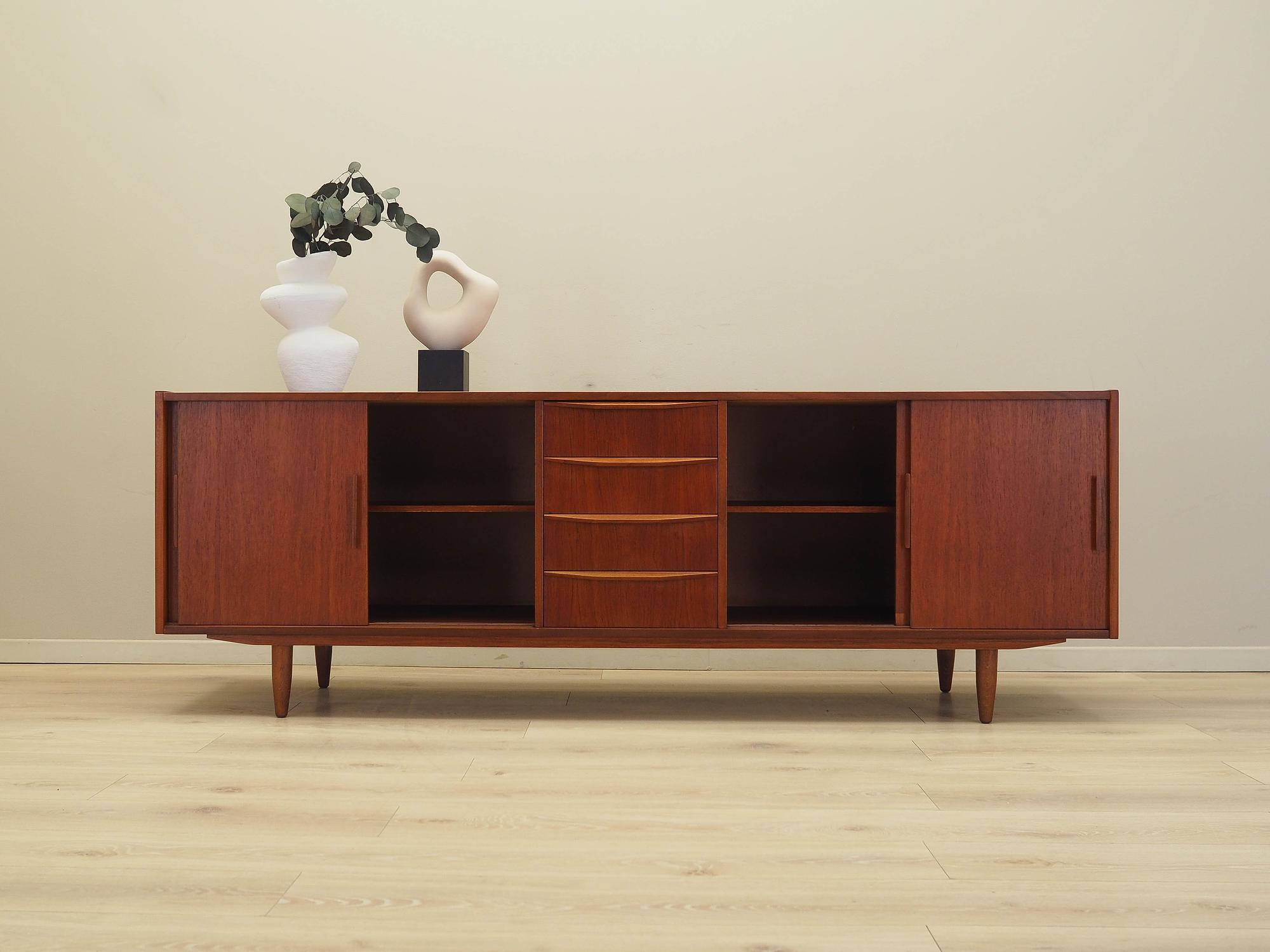 Teak-Sideboard Braun 1970er Jahre 2