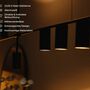 5-flame asymmetrical AJAX pendant light Black 7