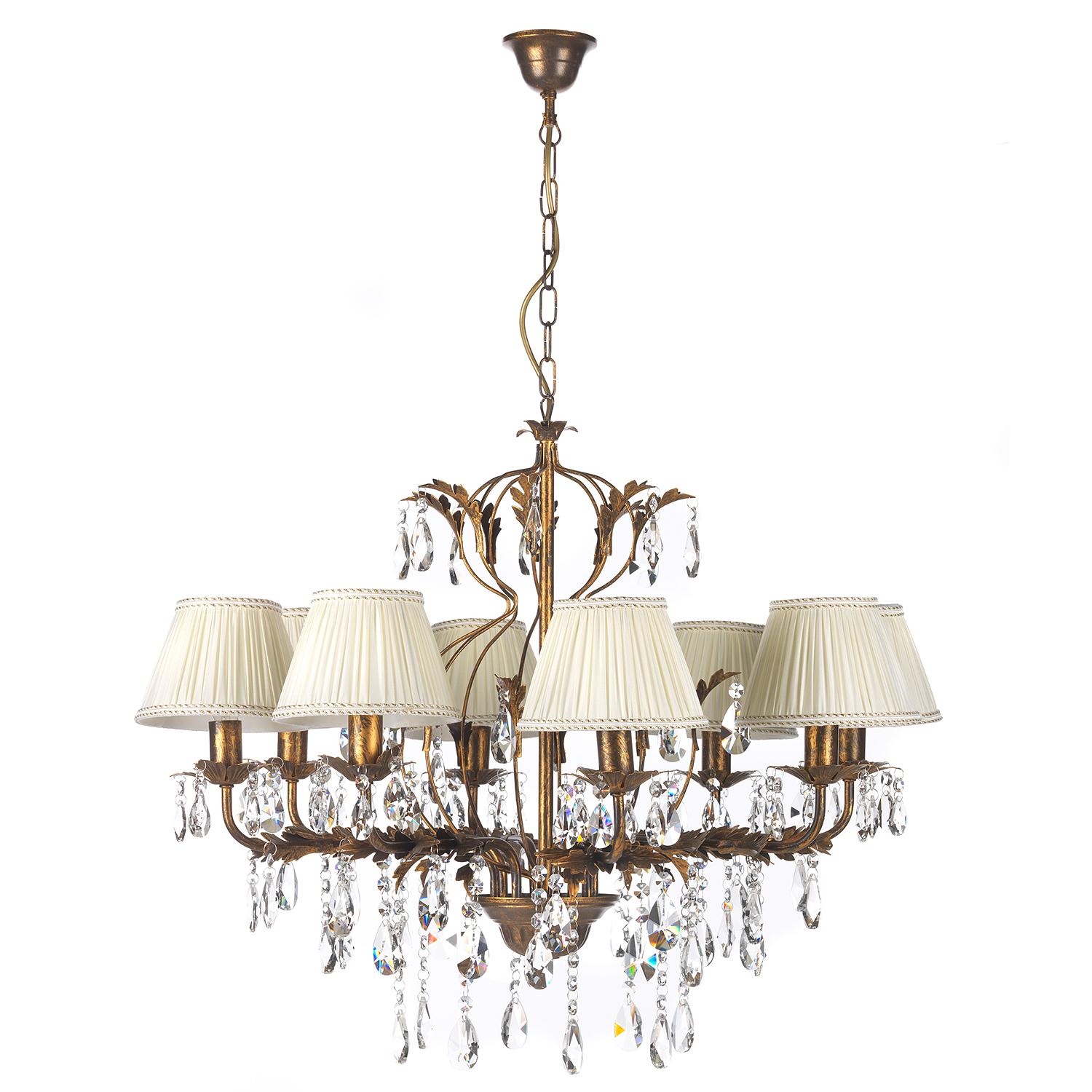 8-Light Karen Type B Chandelier Cotton Fabric Iron 3