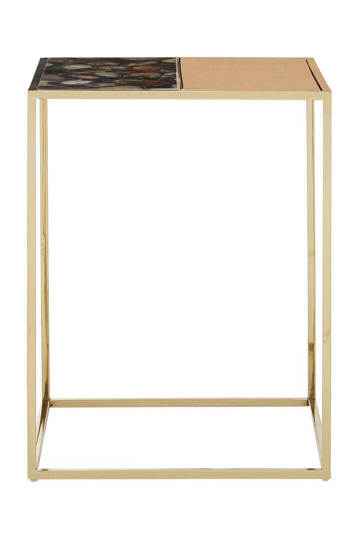 Vita Quadratischer Couchtisch Stahl Achat 1