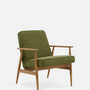 Fox Sessel Holz Textil Grün 0