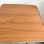 Vintage Tisch Holz Metall Braun  1