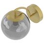 CARTY Wall lamp 1-light glass iron grey 4