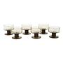 Dessert bowl set smoked glass 1970s 0
