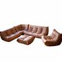 Togo Lounge Set 5-piece. Smooth Leather Folk Brown 0