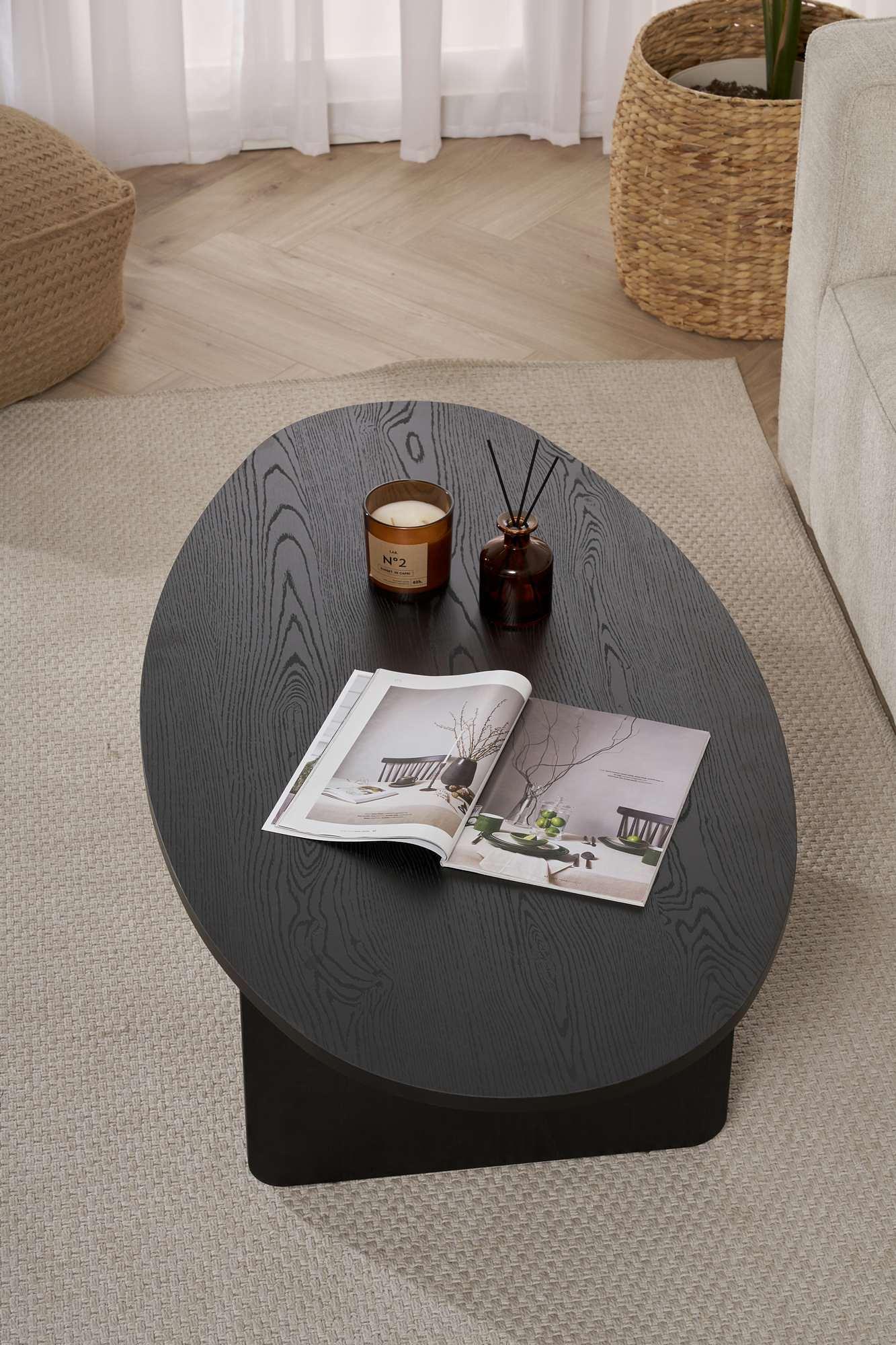 Orba Coffee Table Wood Black 5