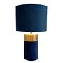 Bordo Table Lamp Iron Textile Fleece Blue 0