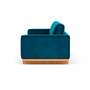 Aya Sofa 4-Sitzer Velour Lux Petrol 2