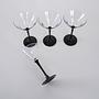 Martini glasses 4x Black 5