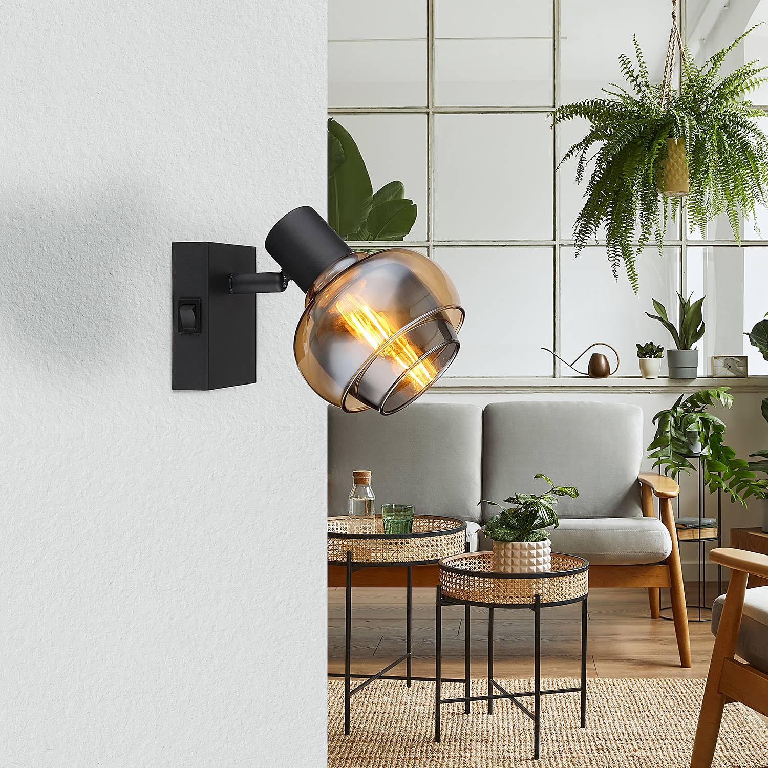 Tokki Type A Wall Lamp Colored Glass Iron Single-Bulb 1