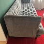 Chesterfield 3-Sitzer Sofa Samt Grau 6