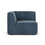 Dane 1-Sitzer Eckmodul Links Sorrento Steel Blue 1