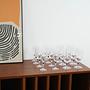 Set Venise Saphir Glasses 1970s Cristal d'Arques 1