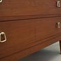 Vintage chest of drawers Mahogany Brown 1970s 10
