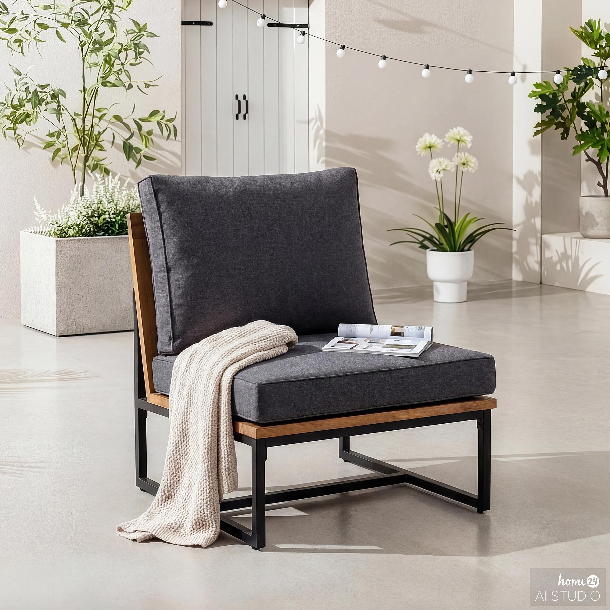 Loungesessel LeRoy II Akazie Massiv Braun 0
