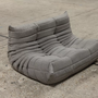 Togo Sofa 2-Sitzer Webstoff Warmgrau 5