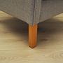 Vintage Sessel Buchenholz Textil Grau 1970er Jahre 14