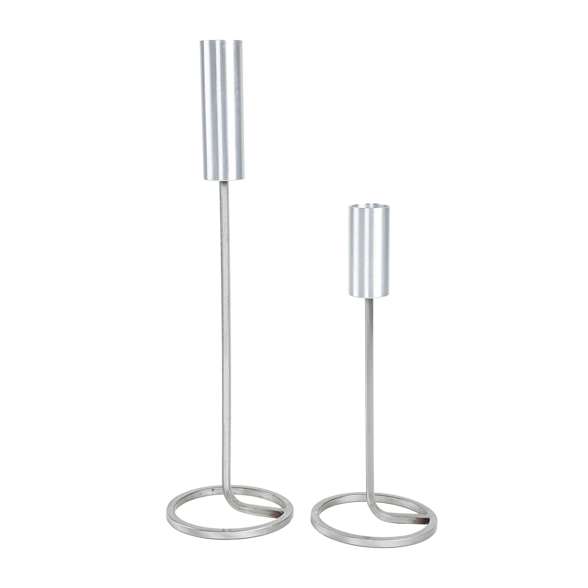 Set of metal candle holders 1970s 0