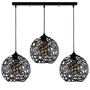 Pendant lamp with 3 elements Black Metal 2