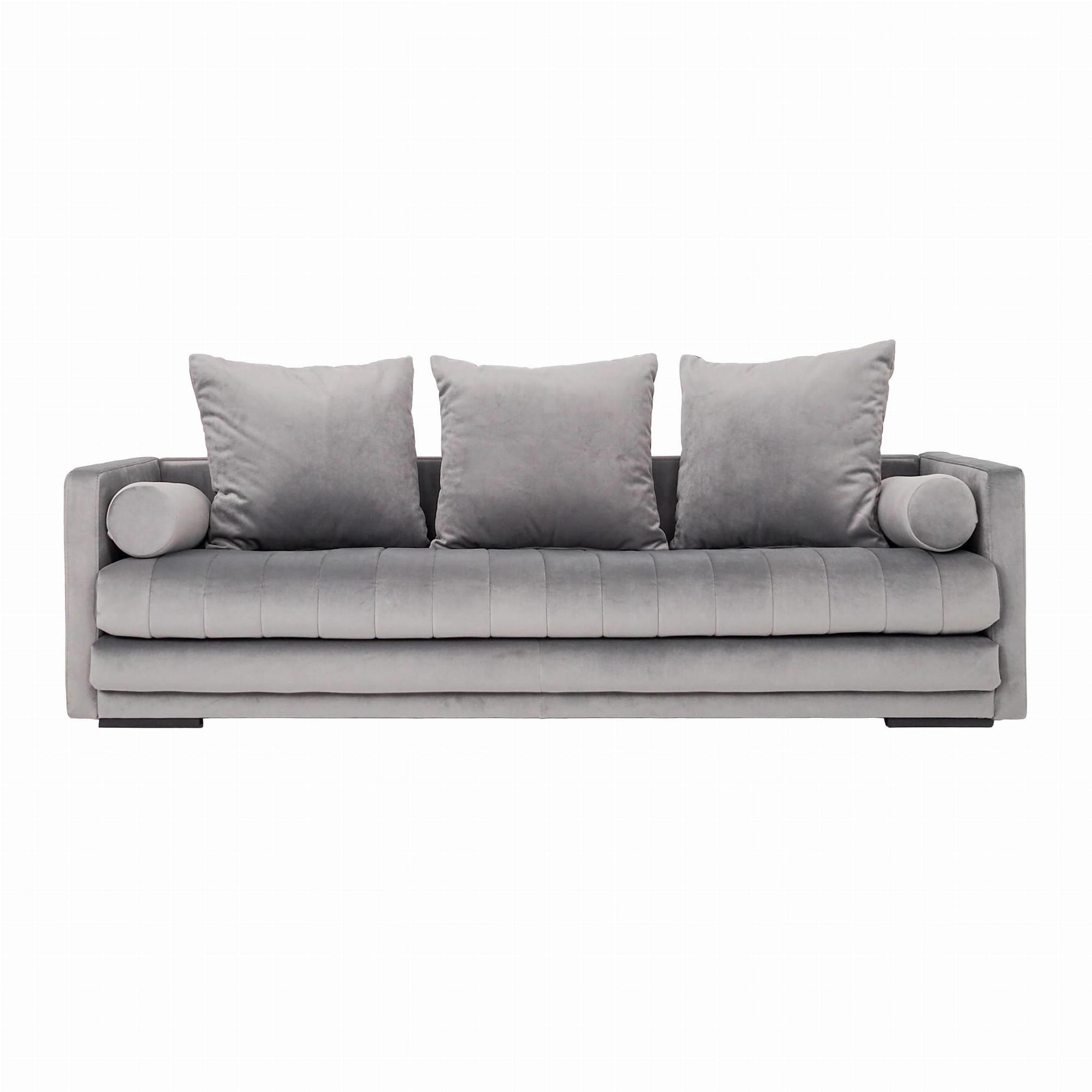 Kopenhaga Sofa 3-Sitzer Velour Silber 0