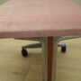Vintage footstool Textile Wood Pink 1960s 6