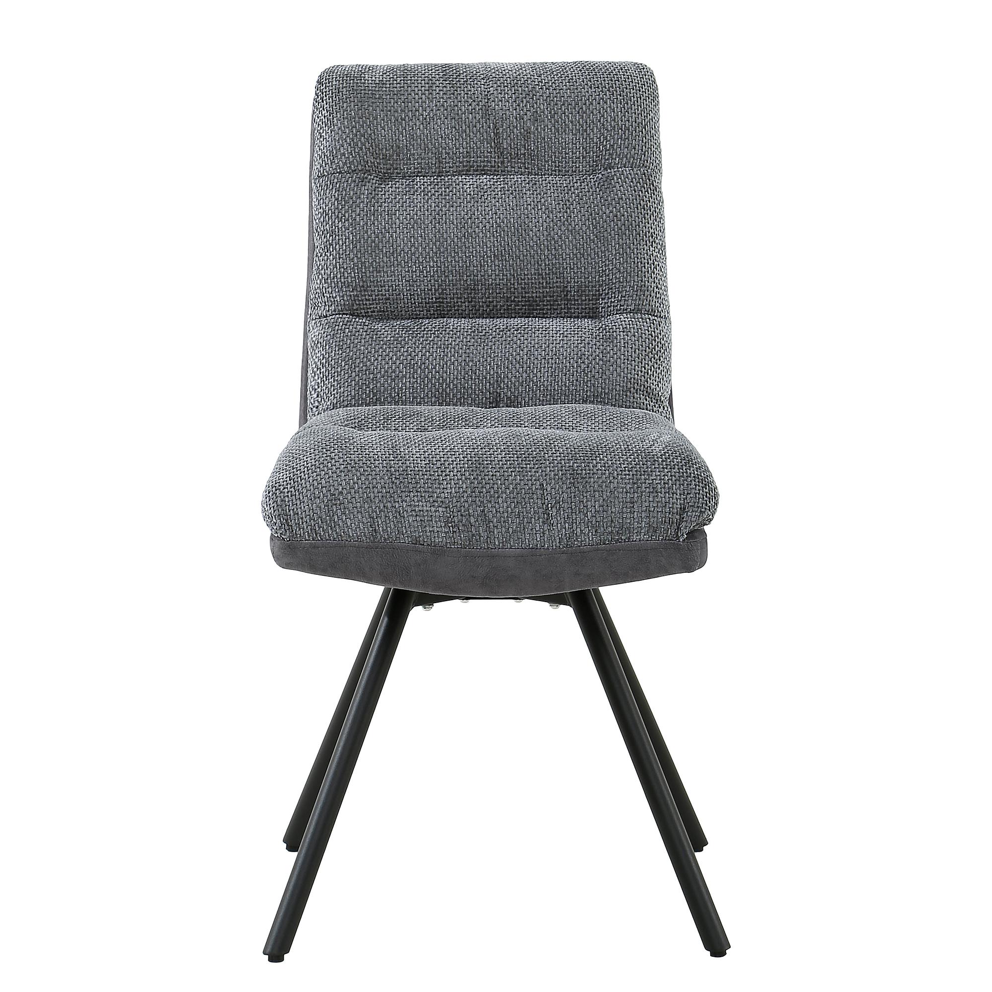 Etla Polsterstuhl 2er-Set Grau 1