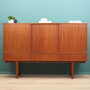 Vintage Highboard Teakholz Braun 1960er Jahre 1