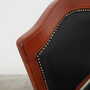 Chair Wood Leather Black 1970s 8