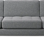 Osaka Sofa 3-Sitzer Lux Felt-Stoff Hellgrau 0