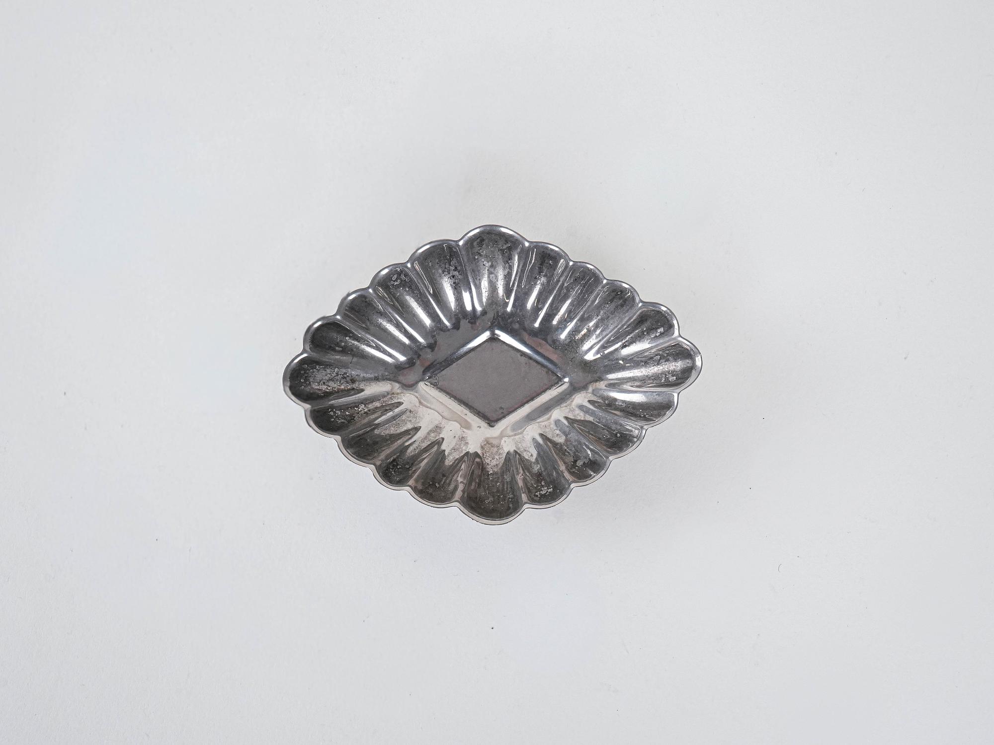 Metallplatte Silber 3
