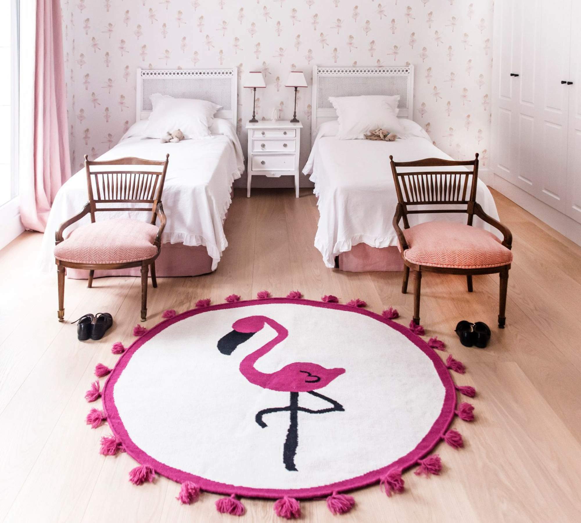 Round rug Flamingo Pink 140 cm 2