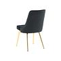 2x Velvet Lyx Esszimmerstuhl-Set Samt Schwarz 6