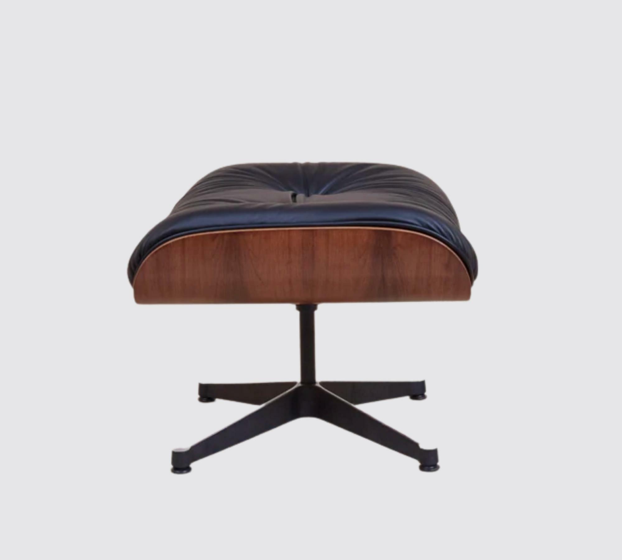 Eames Lounge Chair mit Ottoman Schwarz 8