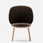 Naïve Lounge Chair Ash Wood Velvet Brown 4