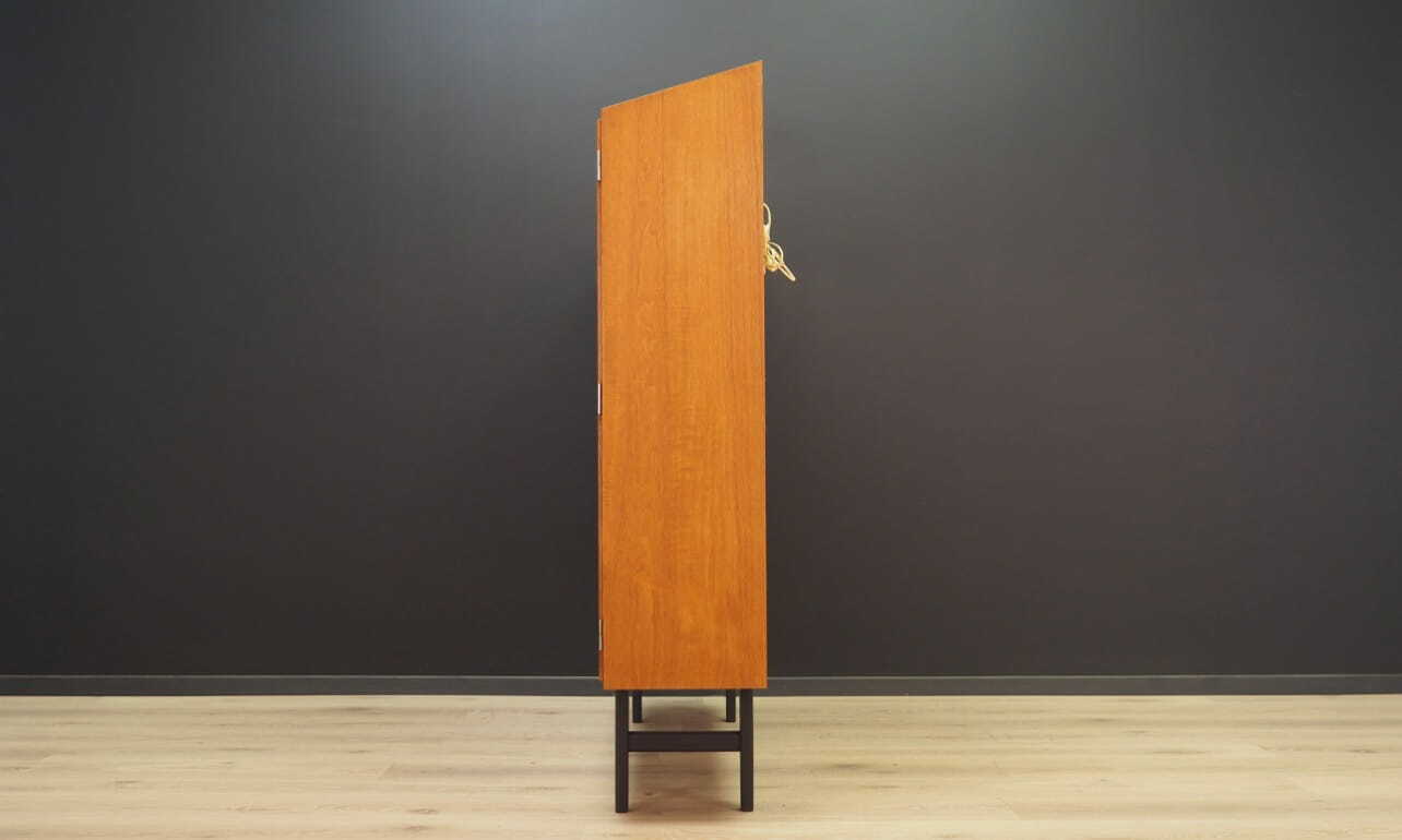Vintage cabinet teak wood beige 1970s 8