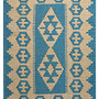 Kilim Gashgai Teppich Blau 0