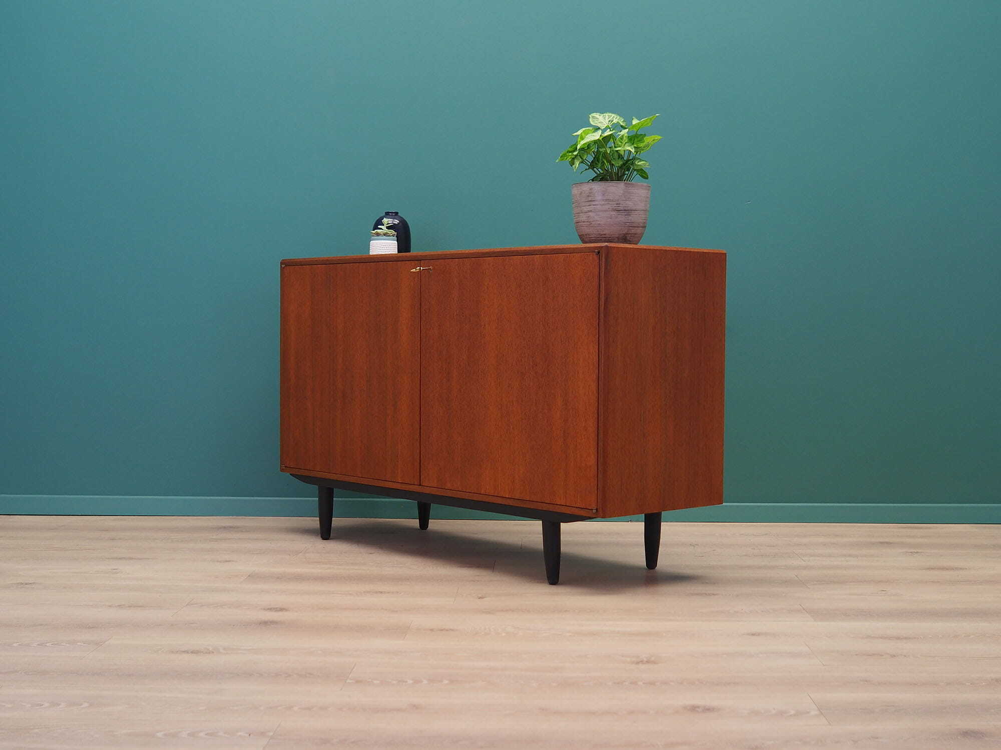 Vintage cabinet teak brown 1960s 3