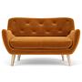 Herman Sofa 2-Sitzer Velour Matt Amber 0